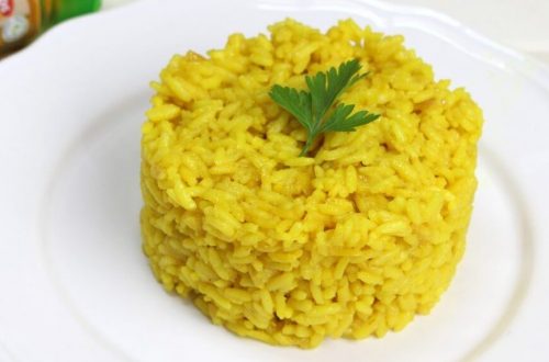 Receta de arroz con cúrcuma de guarnición
